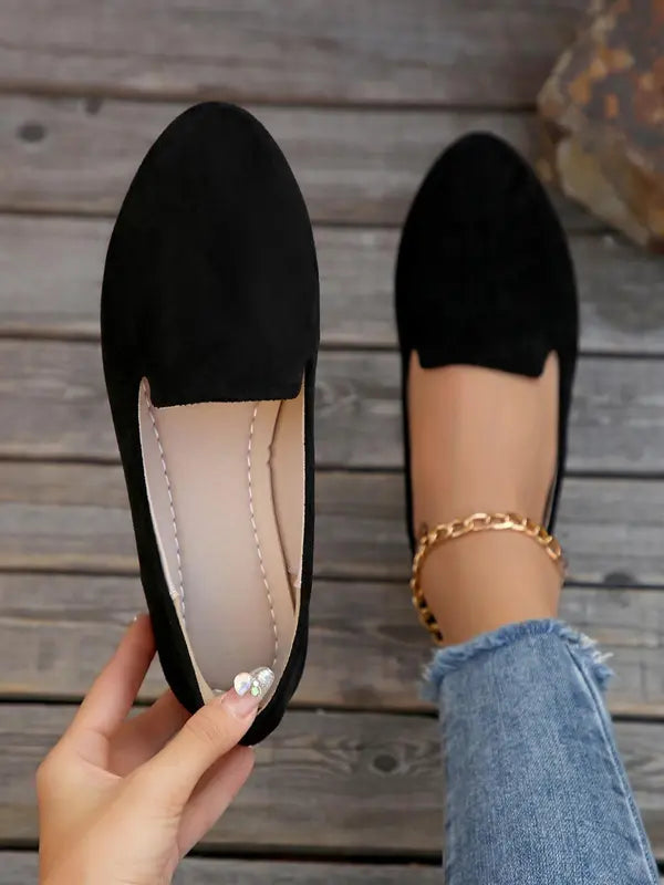 SHERNAT - Solid Color Flats Soft Sole