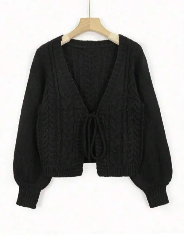 ALICIAT - Drop Shoulder Long Sleeve Cardigan