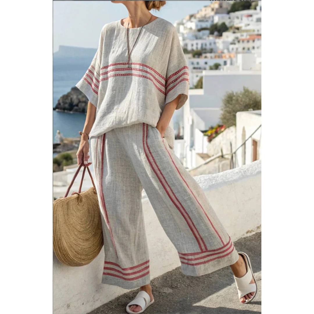 Marina RG | Striped Two-Piece Set