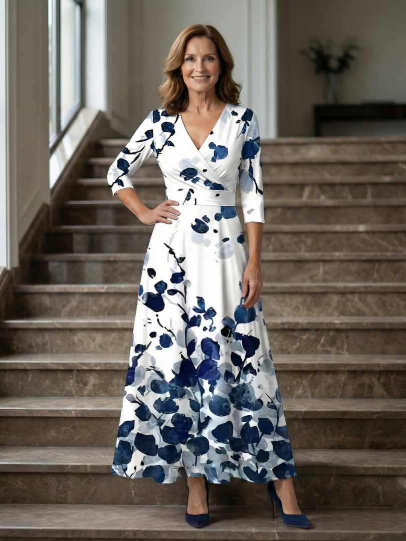 Morwenna Floral Wrap Maxi Dress