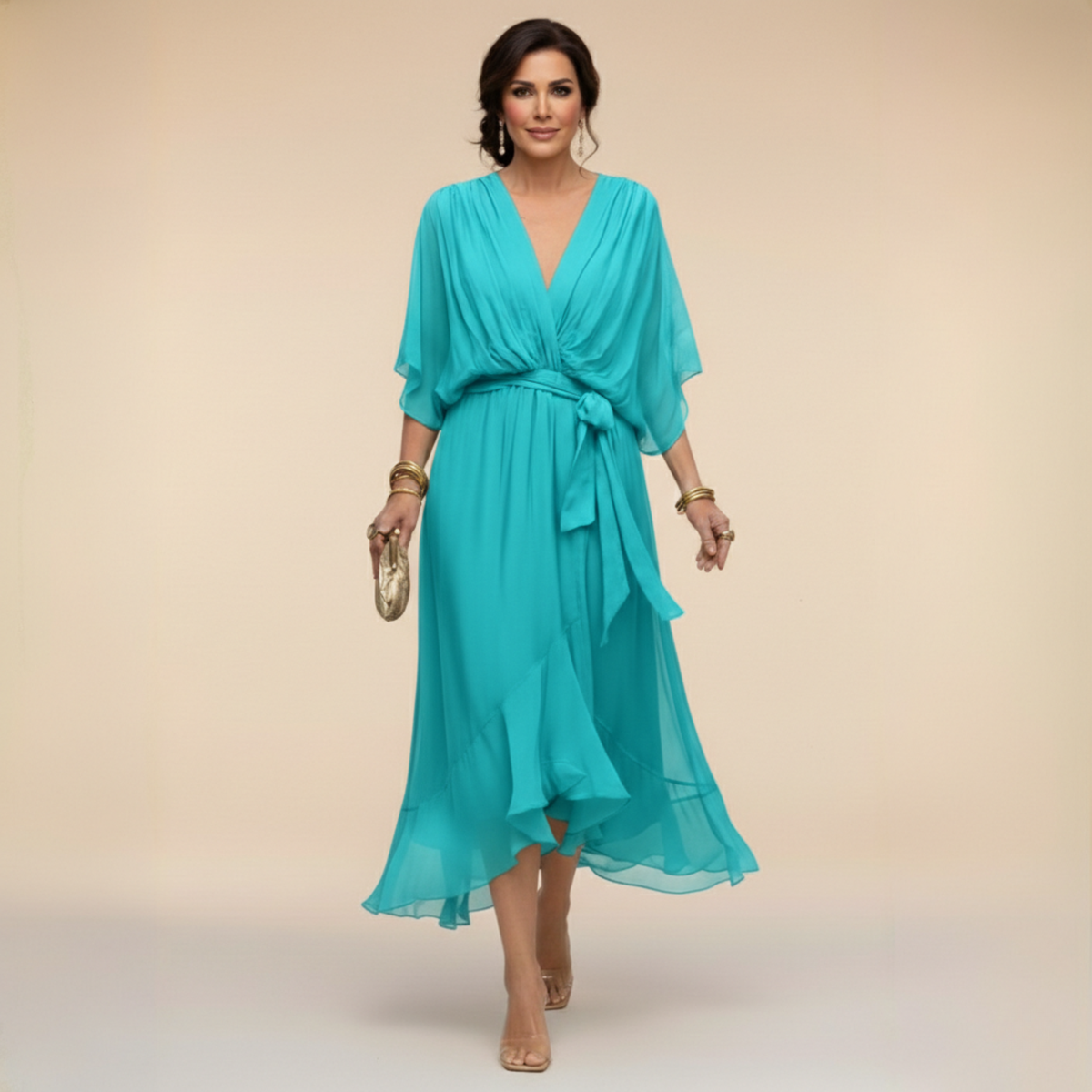 Monica™ - V-neck dress