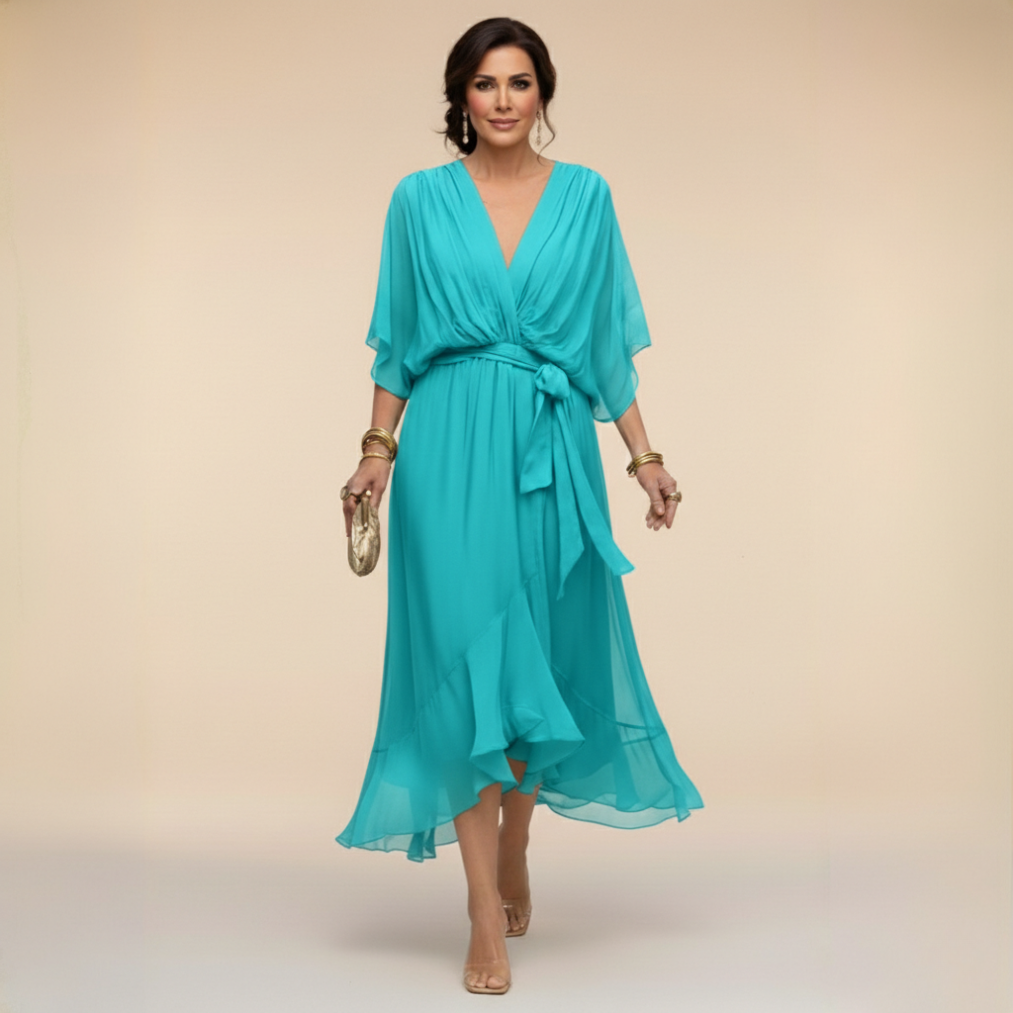 Monica™ - V-neck dress