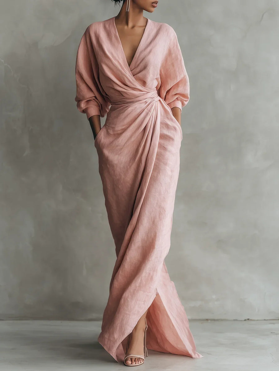 Ashley Maxi Dress with V-Neck