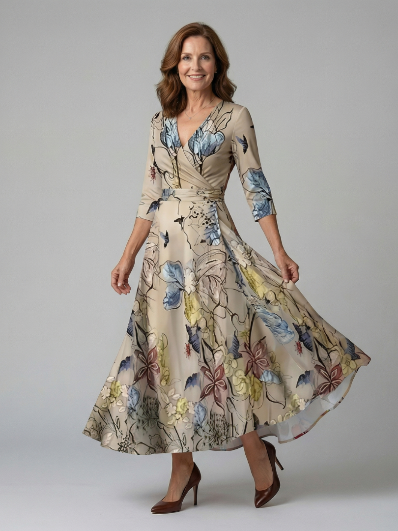 Morwenna Floral Wrap Maxi Dress