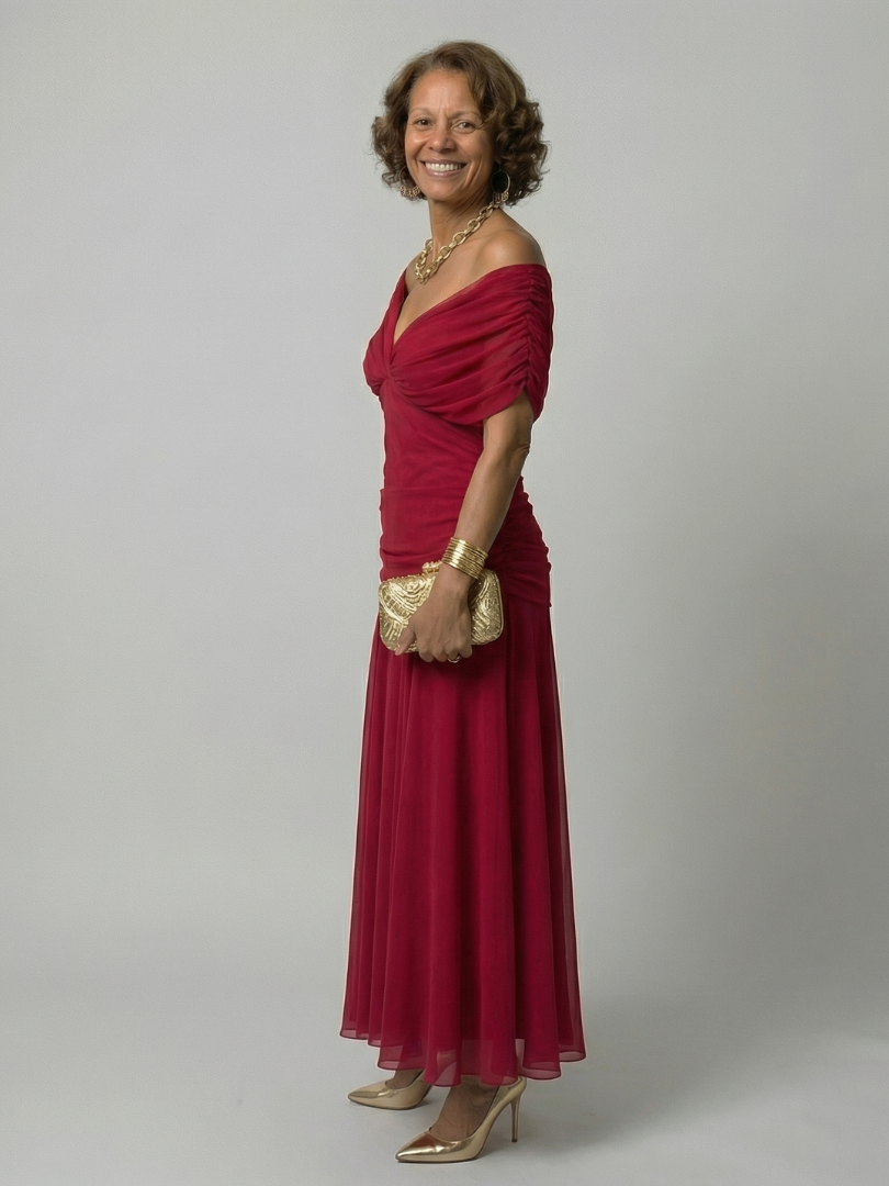 Calen™ - Off Shoulder Flow Midi Dresses