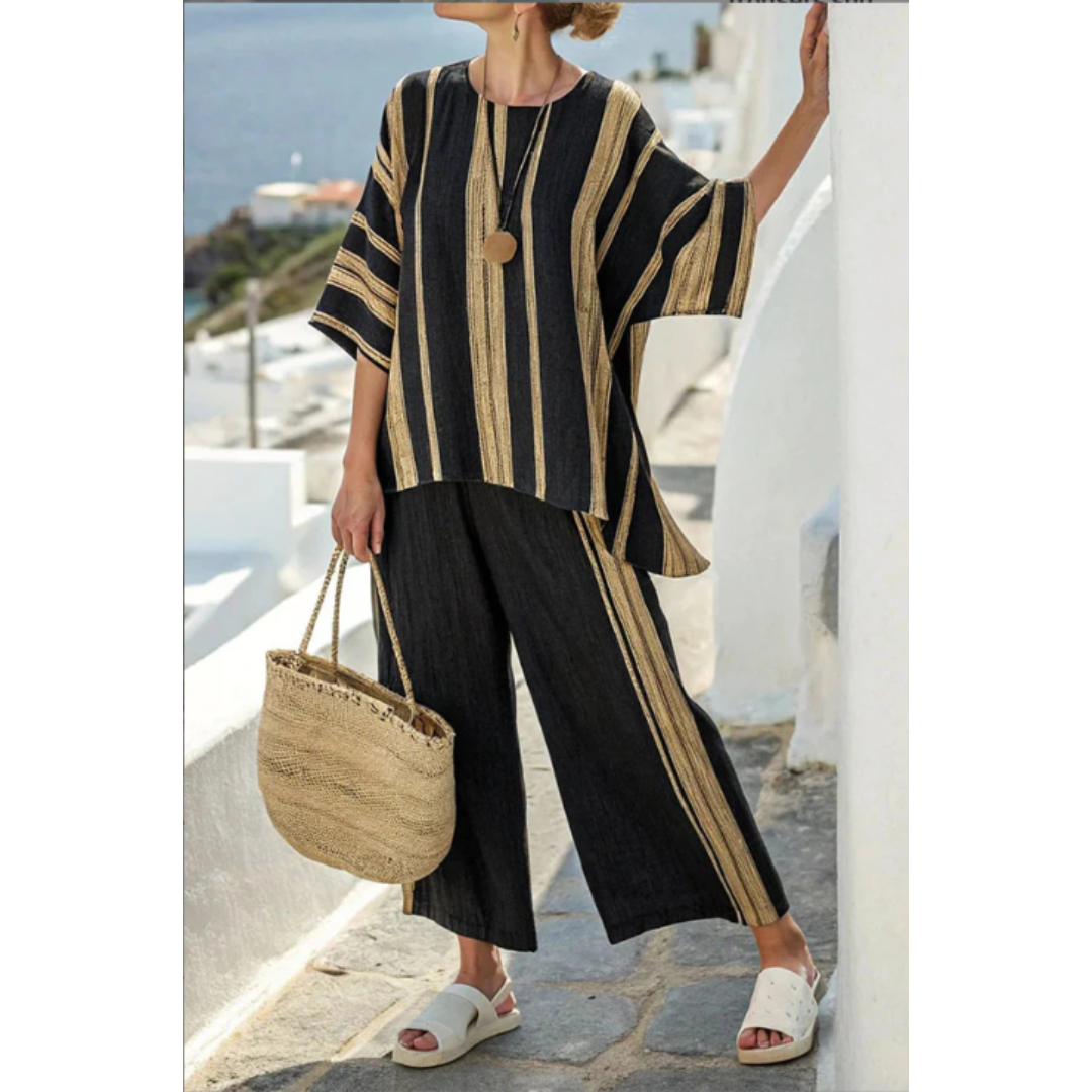 Marina GB | Striped Two-Piece Set