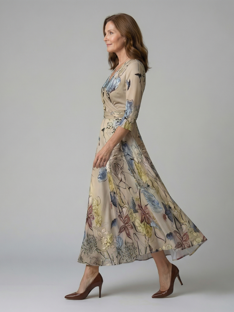 Morwenna Floral Wrap Maxi Dress