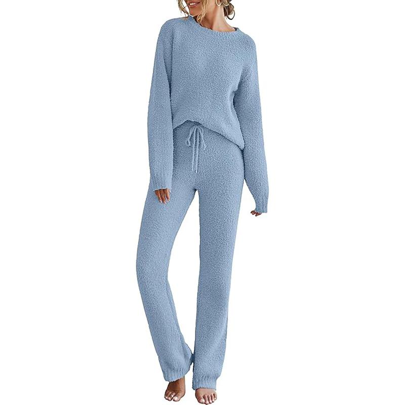 ANGELT - Cozy Pajama Set Fuzzy Fleece