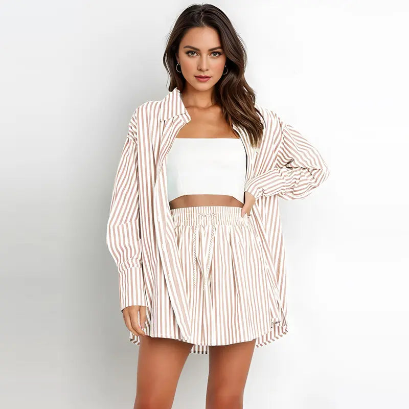 TIFYT - Chic Striped Collared Shirt