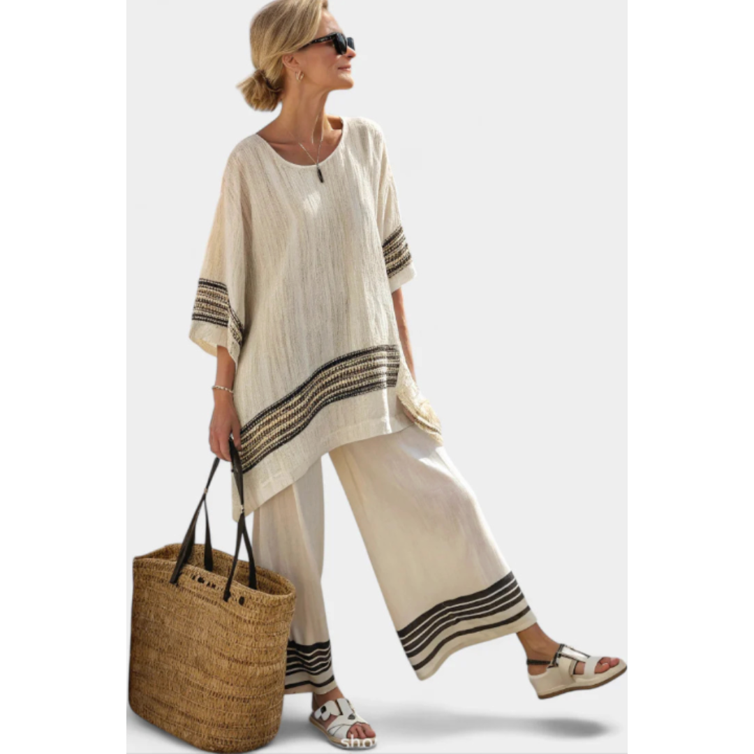Marina RELAX | Striped Two-Piece Set