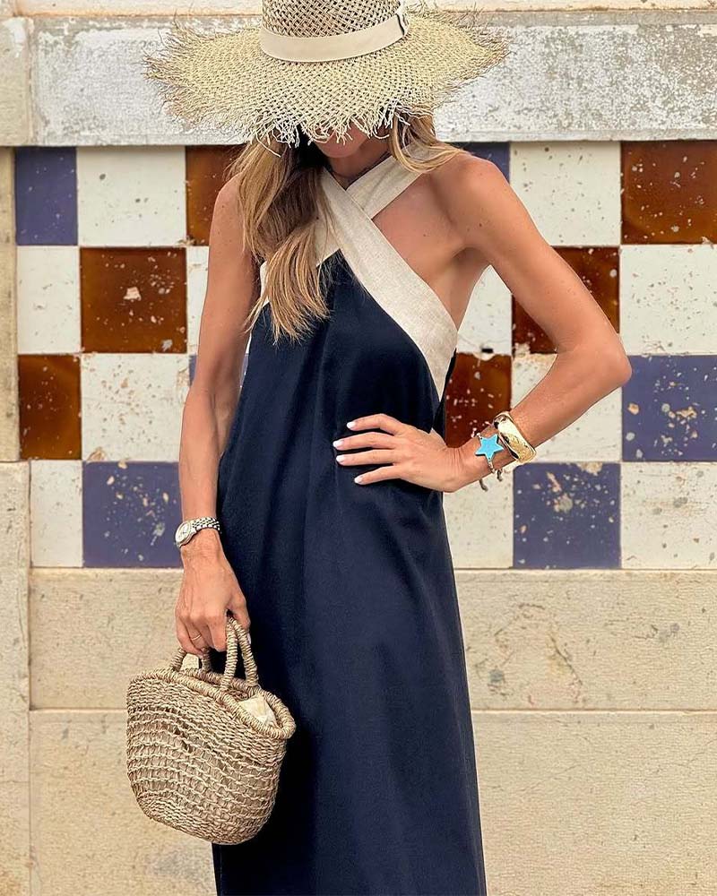 Paula | Breathable Comfortable Crossed Maxi Dress