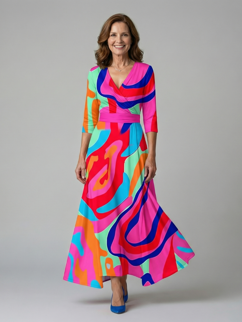 Morwenna Floral Wrap Maxi Dress
