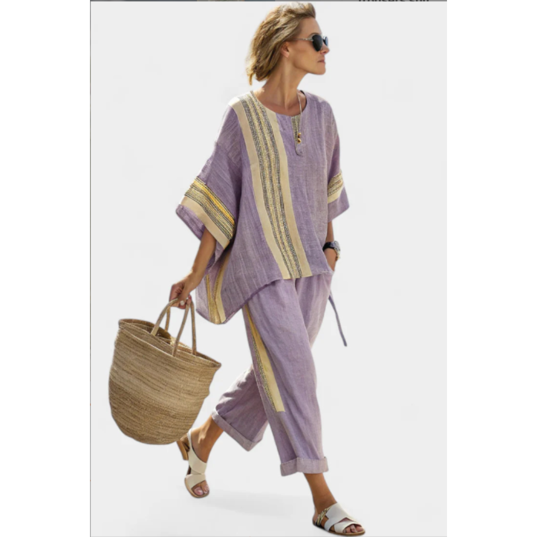 Marina PY | Striped Two-Piece Set