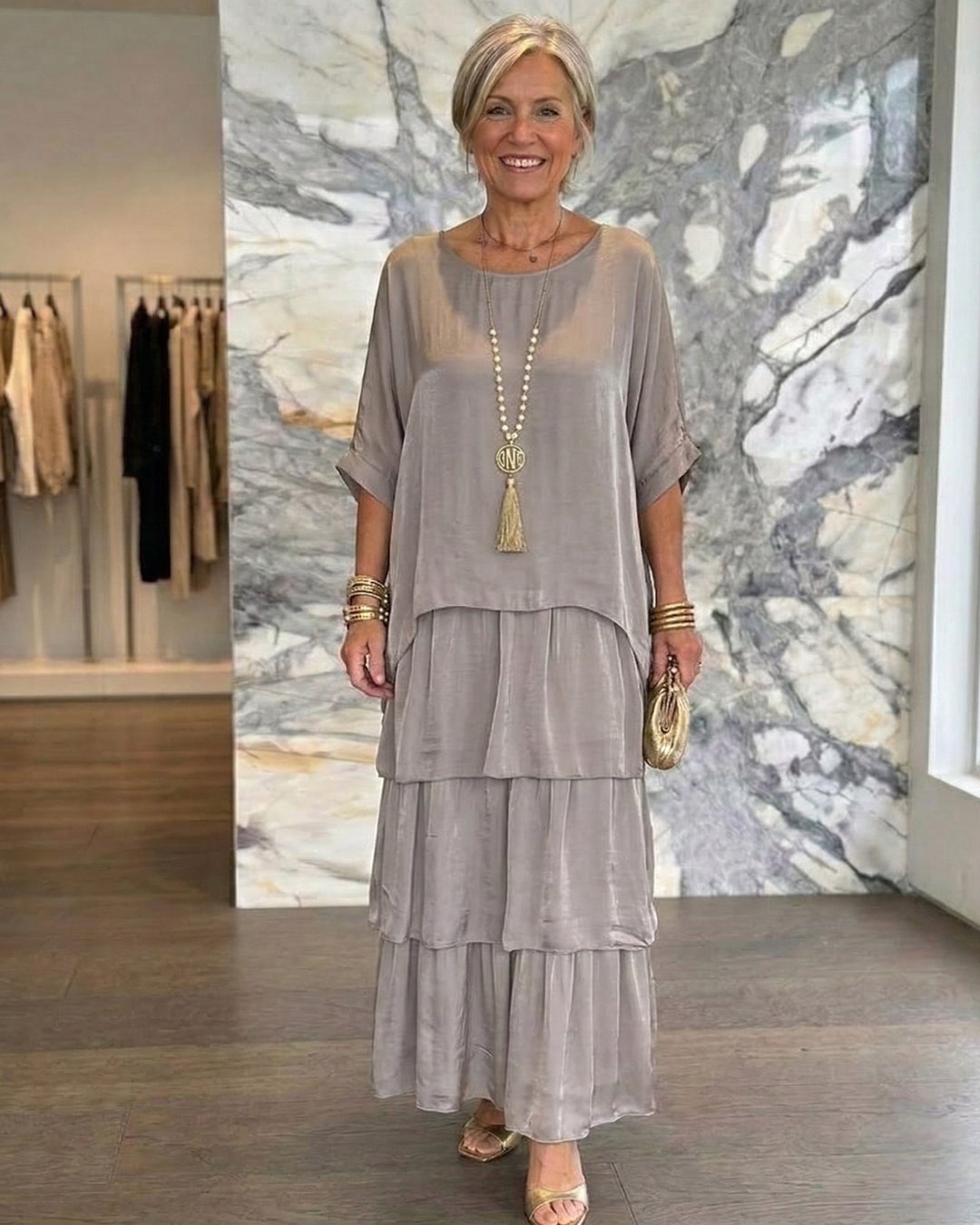 Lara | Elegant Flowing Maxi Dress