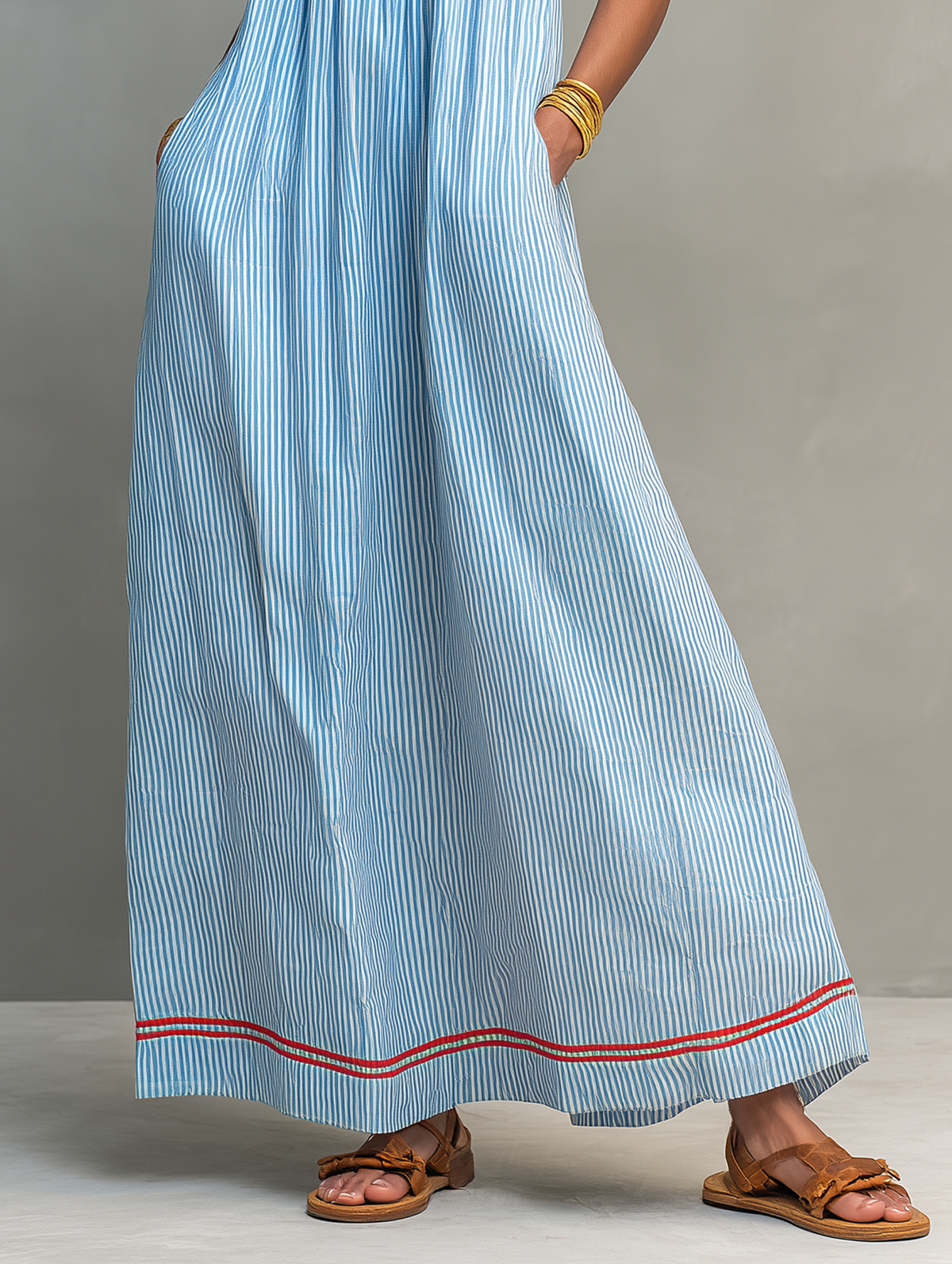 Portia Striped Maxi Dress