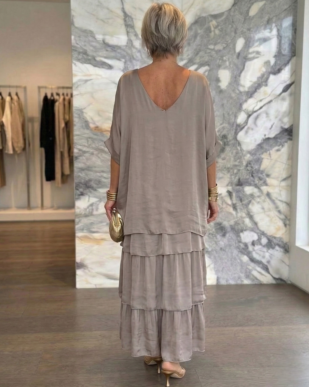 Lara | Elegant Flowing Maxi Dress
