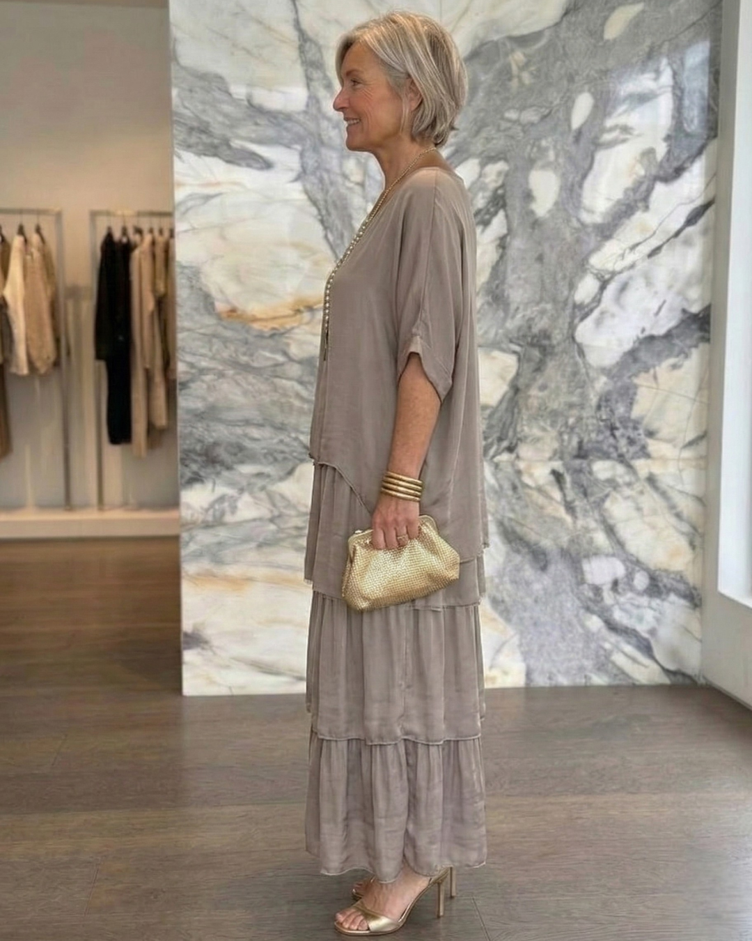 Lara | Elegant Flowing Maxi Dress