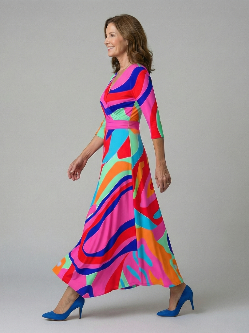 Morwenna Floral Wrap Maxi Dress