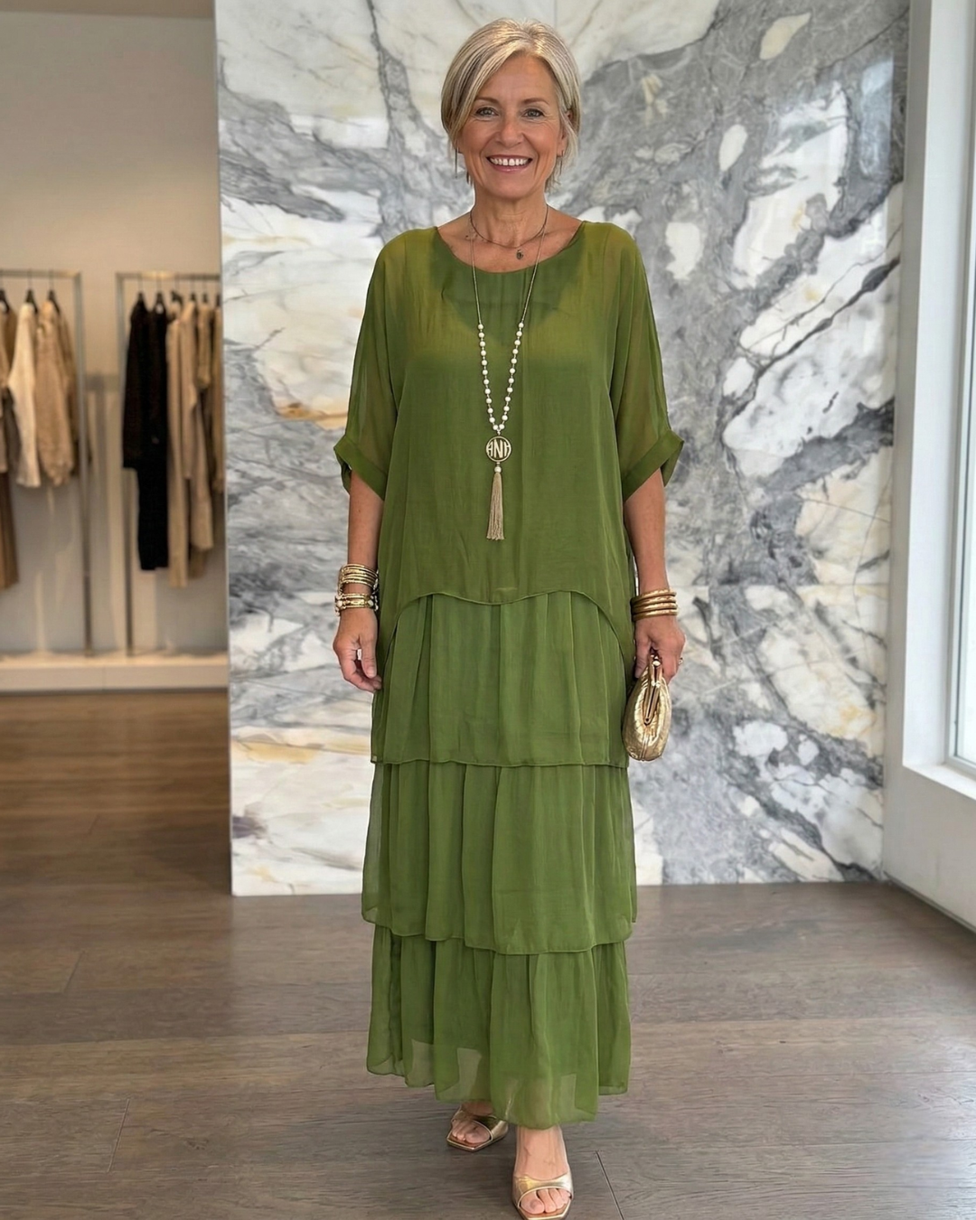 Lara | Elegant Flowing Maxi Dress
