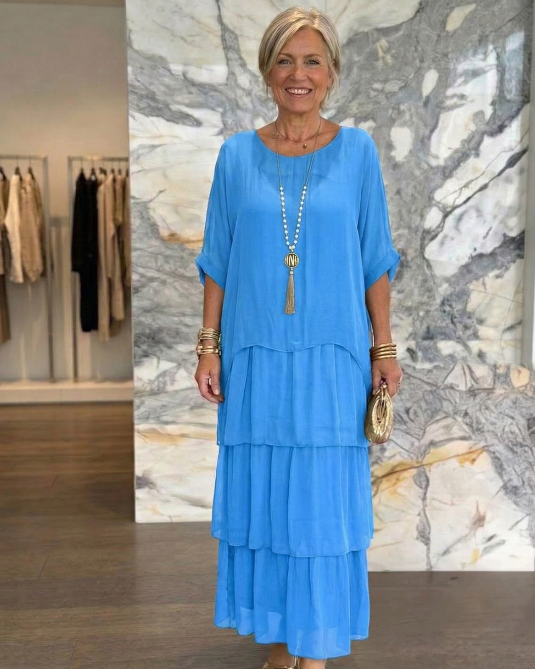 Lara | Elegant Flowing Maxi Dress
