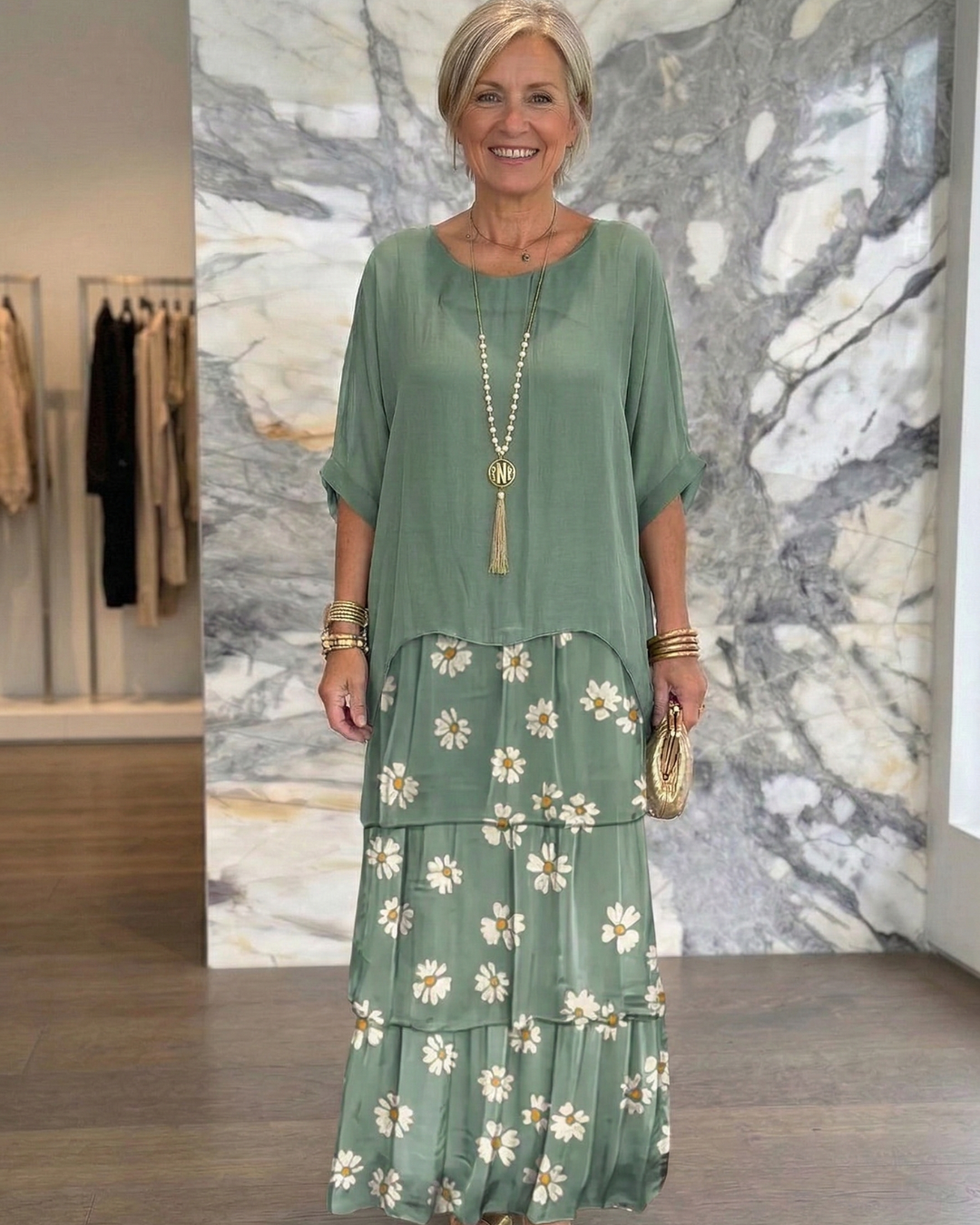Lara | Elegant Flowing Maxi Dress