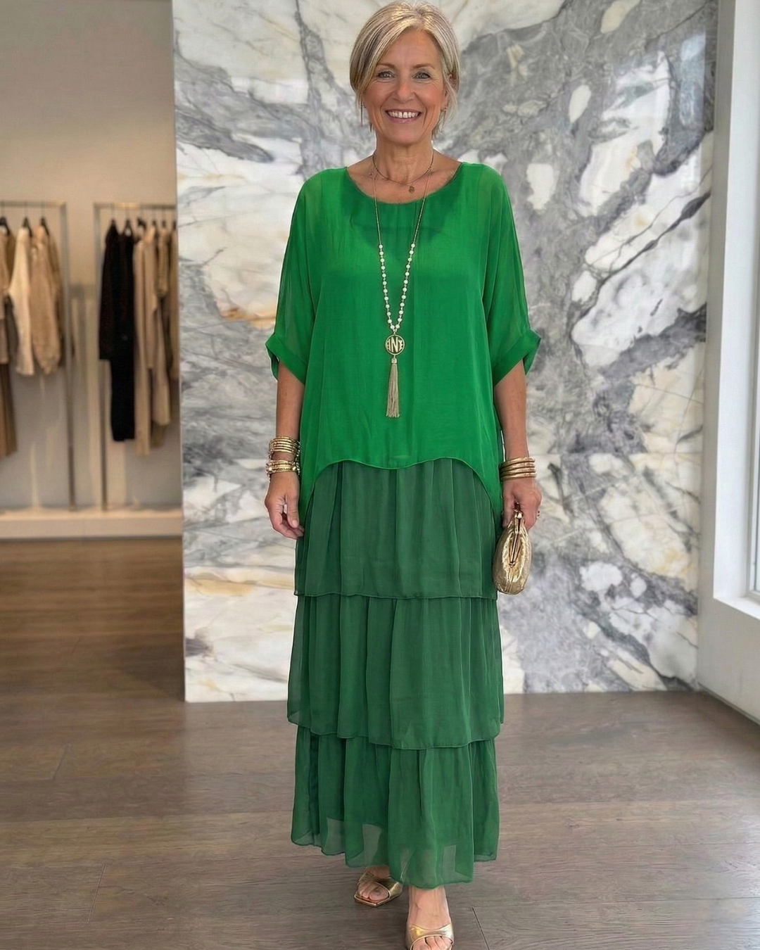 Lara | Elegant Flowing Maxi Dress
