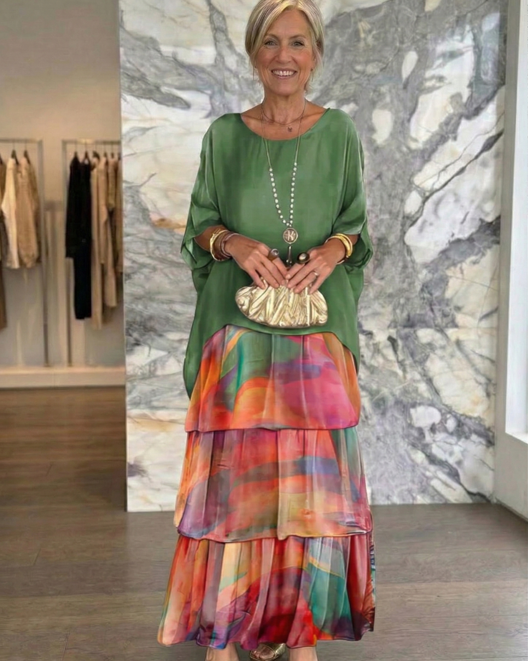 Lara | Elegant Flowing Maxi Dress