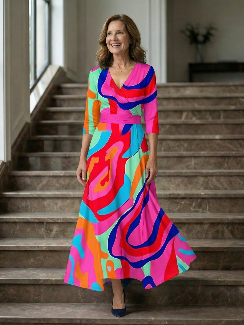 Morwenna Floral Wrap Maxi Dress