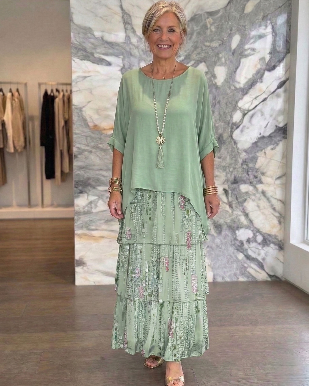 Lara | Elegant Flowing Maxi Dress