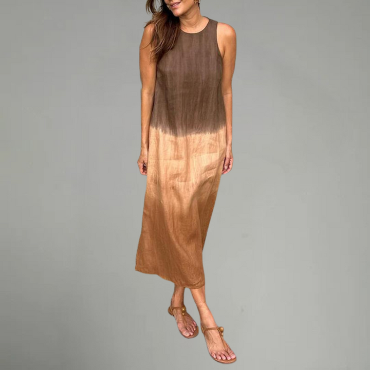 Aura | Elegant Dress with Natural Print