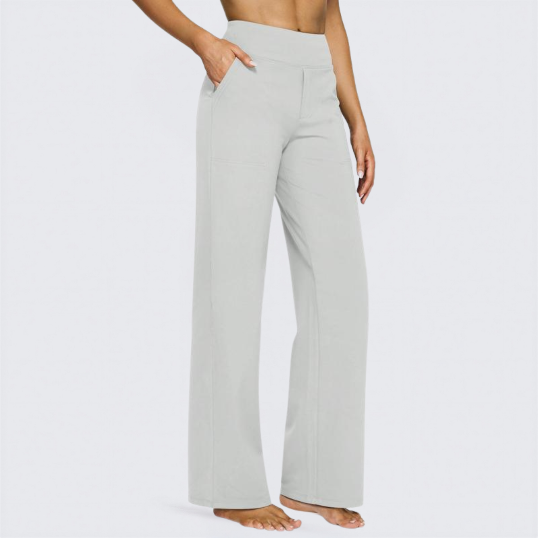 WHITNEYT - Comfortable High-Waist Wide Leg Pants