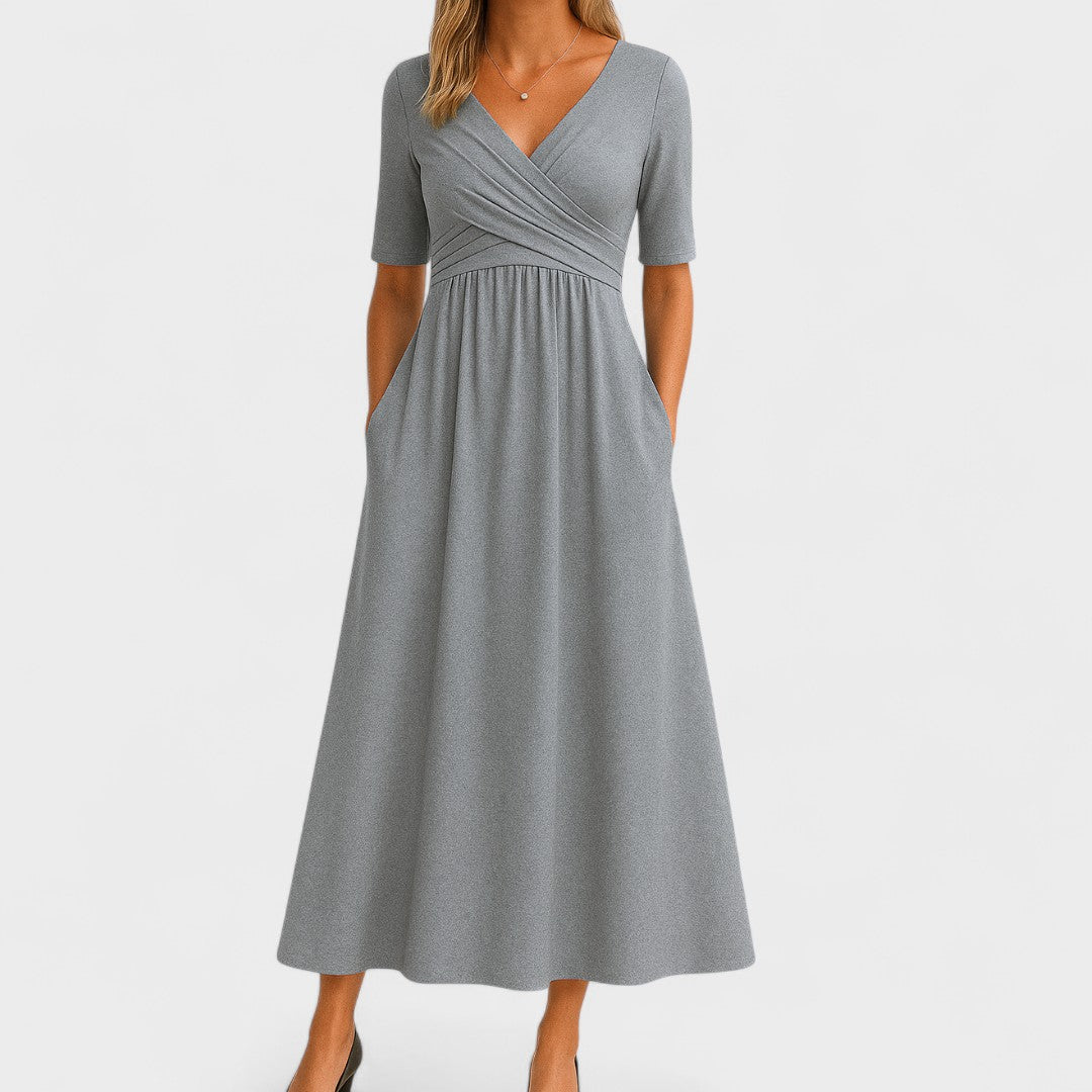 Harper the elegant A-line midi dress