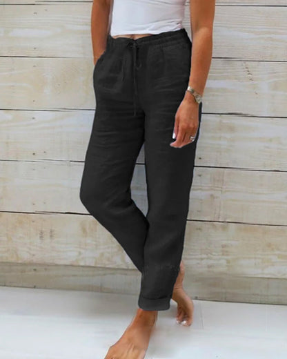 Rachel | Drawstring Wide-Leg Pants