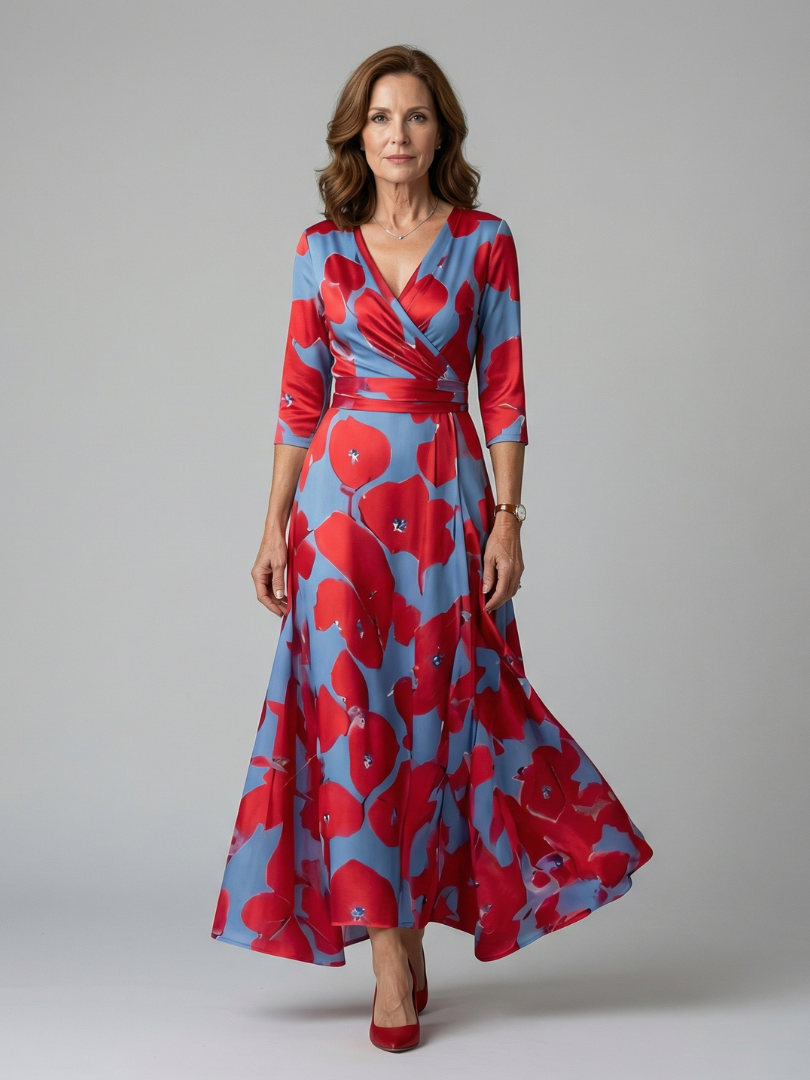 Morwenna Floral Wrap Maxi Dress