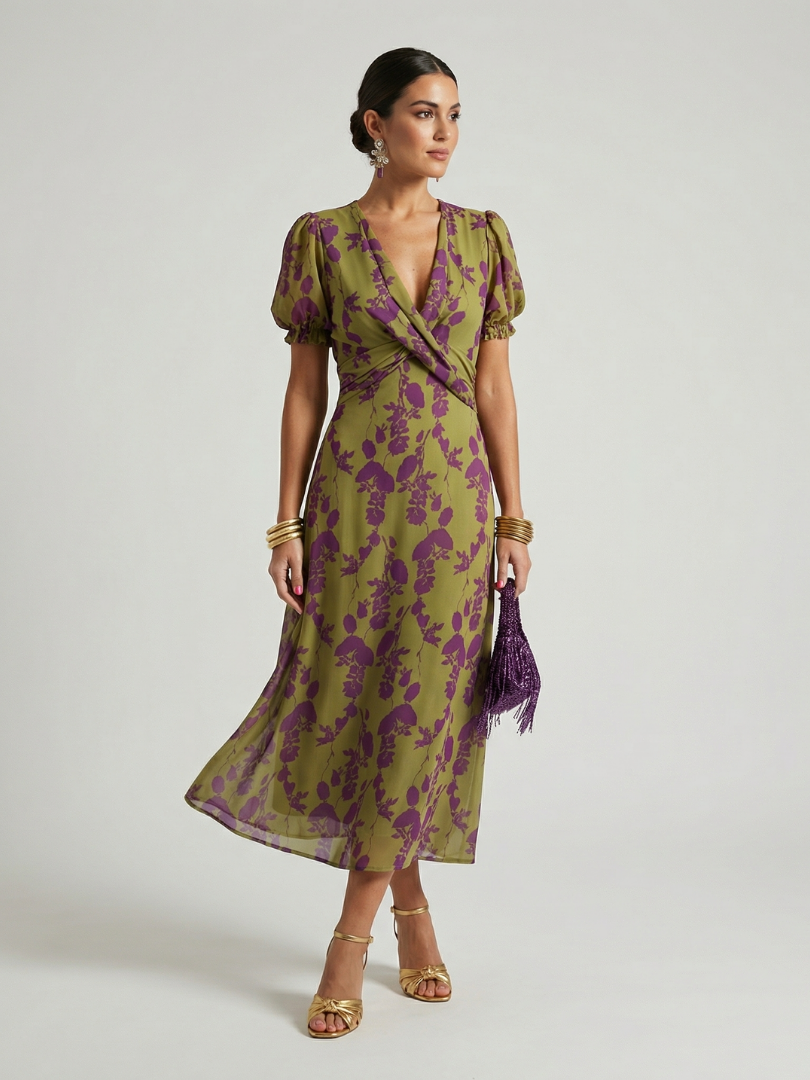 Virel™ - Relaxed Floral Midi Dress