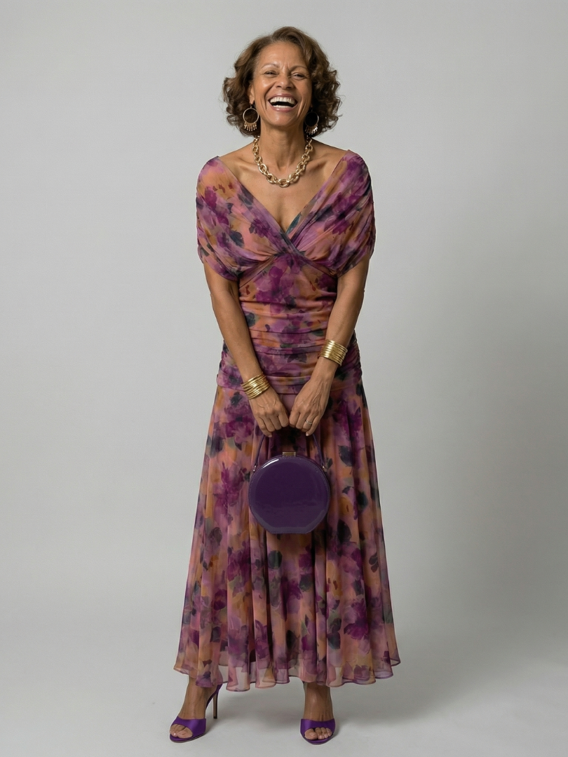 Calen™ - Off Shoulder Flow Midi Dresses