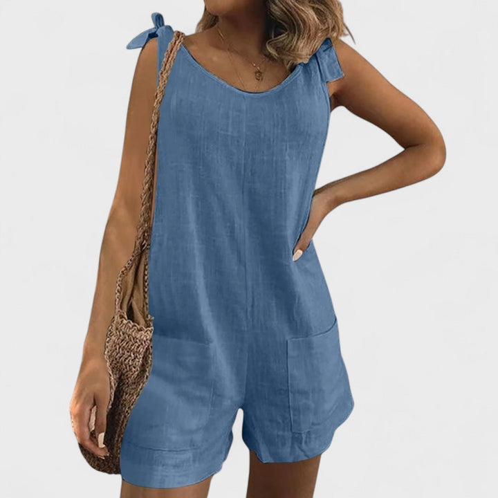Debby | Jumpsuit with Shoulder Ties And Pockets
