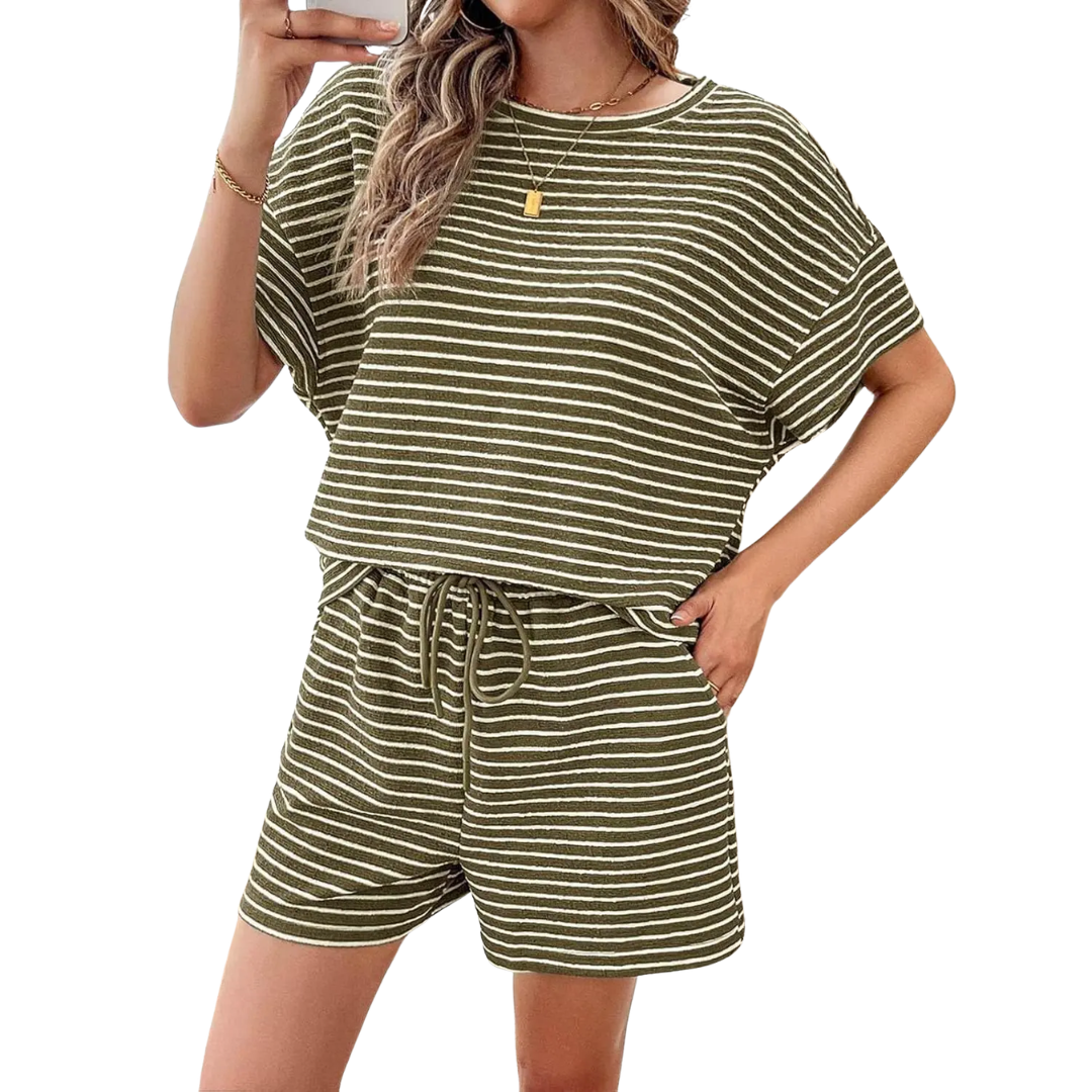 DAGMAR™ – Striped Relaxed Lounge 2-Piece Set