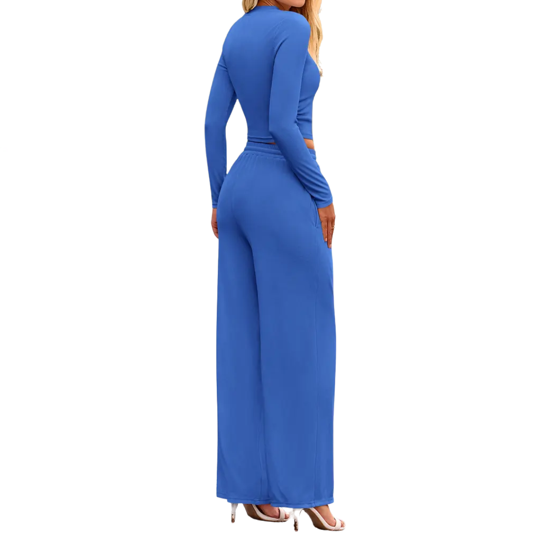 REMIT - Ribbed Knit Crop & Wide