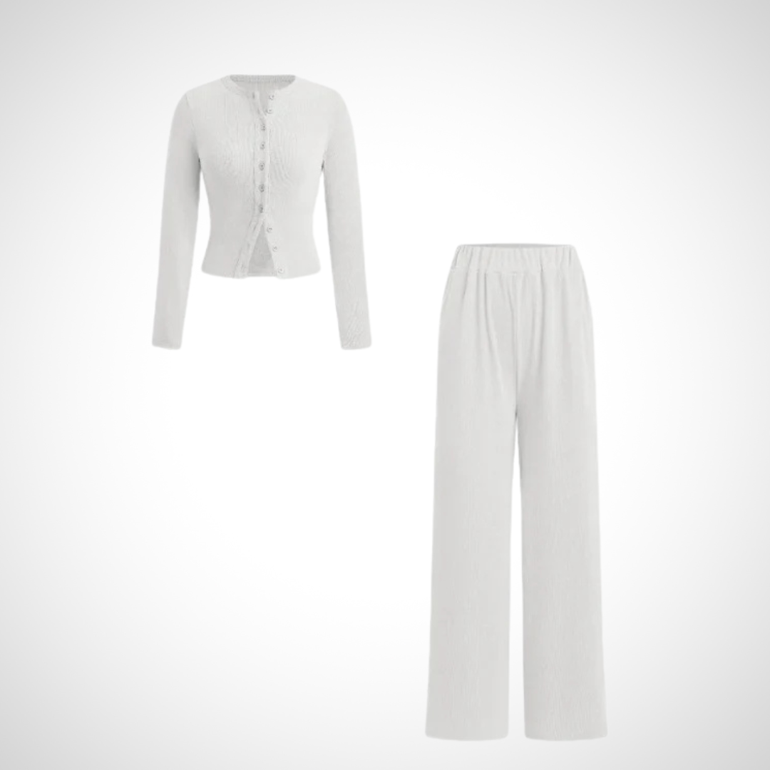 COLYT - Comfy Button Front Long Sleeve