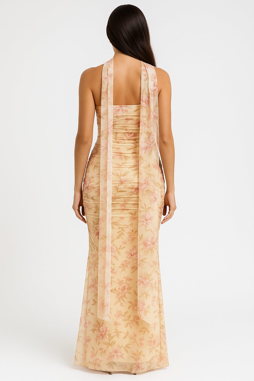 AURENI | Elegant Strapless Choker Dress