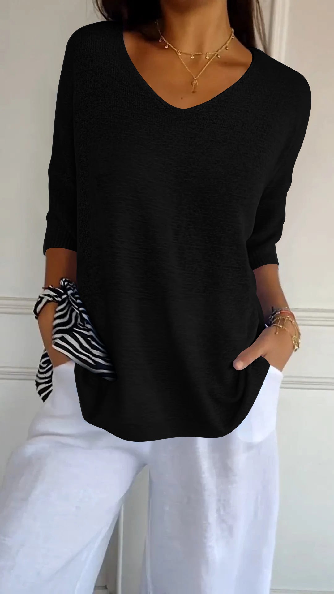 LAUREN™ | Women Casual V-Neck Top