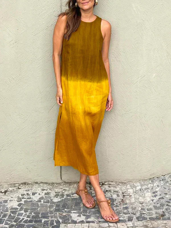 Aura | Elegant Dress with Natural Print