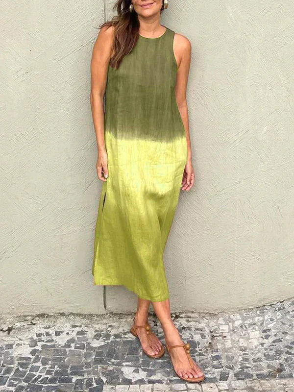 Aura | Elegant Dress with Natural Print