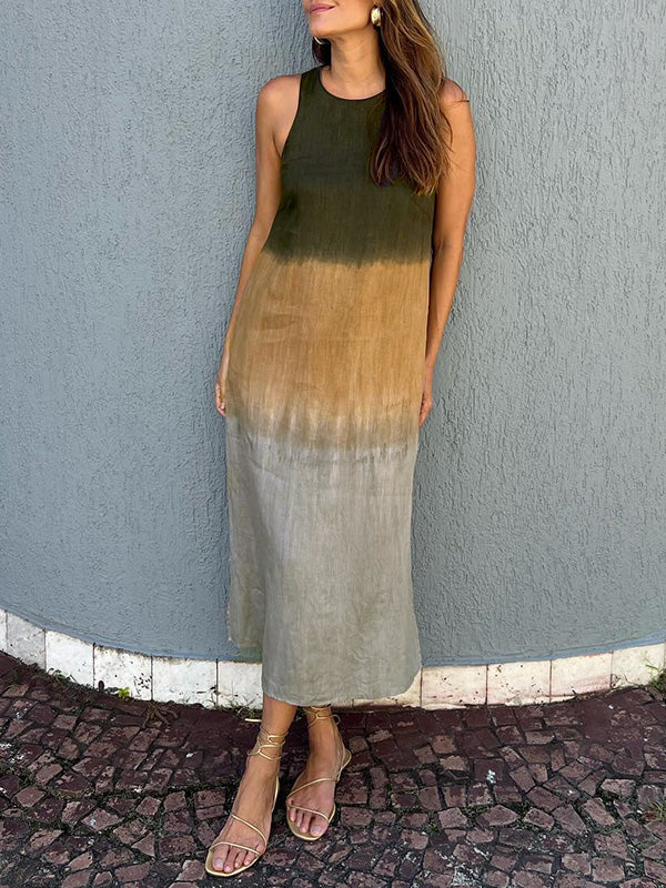 Aura | Elegant Dress with Natural Print