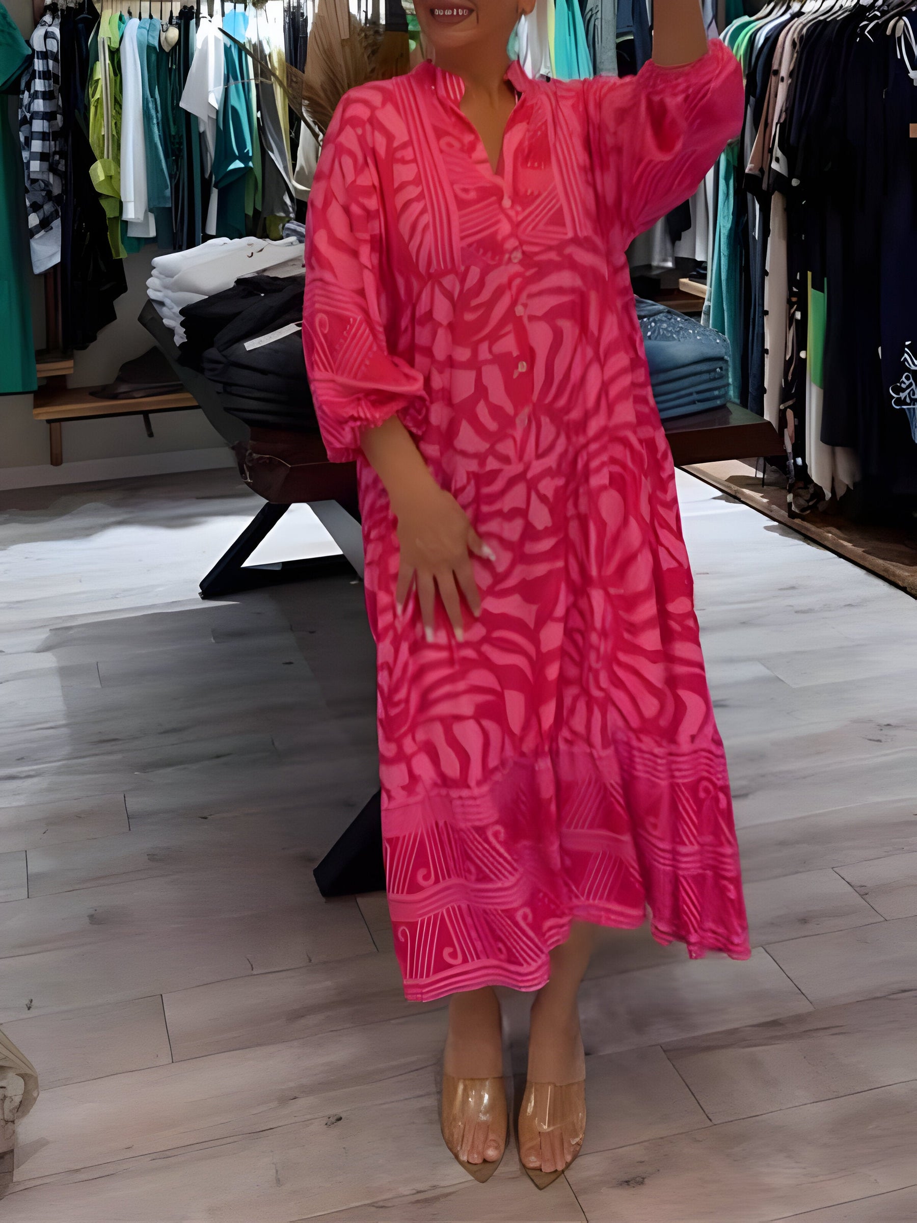 Evy | Dress with Artistic Print