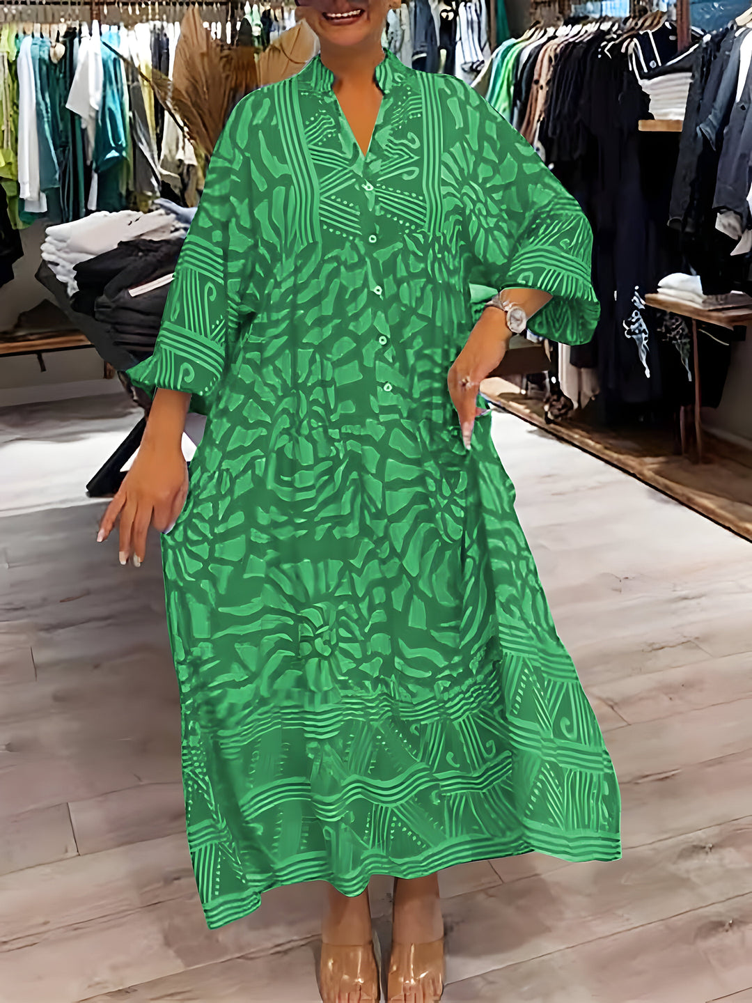 Evy | Dress with Artistic Print
