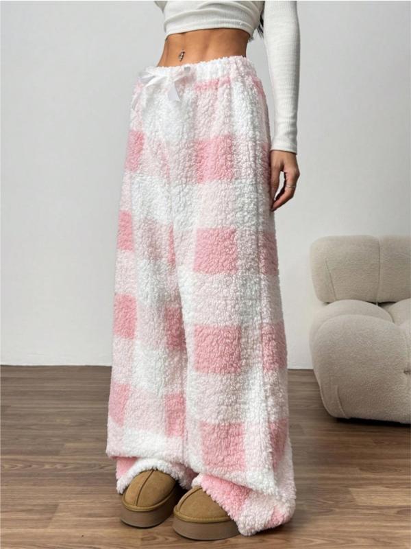 AMBERT - Comfortable Plaid Straight Pants