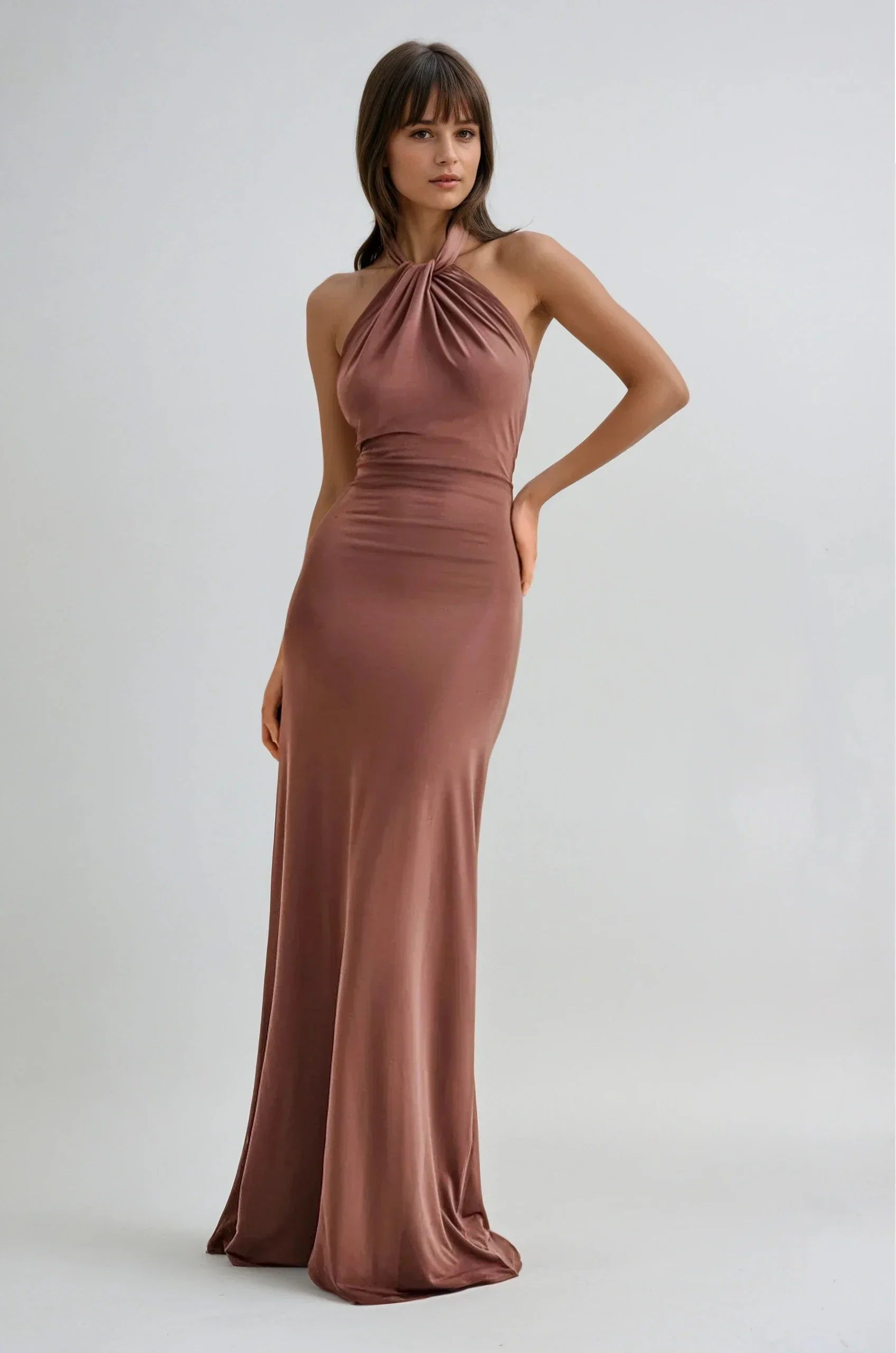 Elynas | Halter Maxi Dress