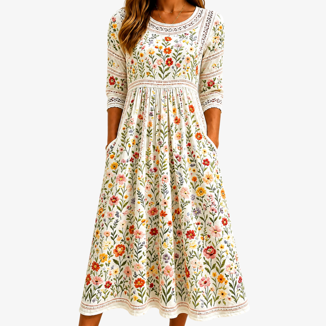 Australian Garden Charm | Midi Dress